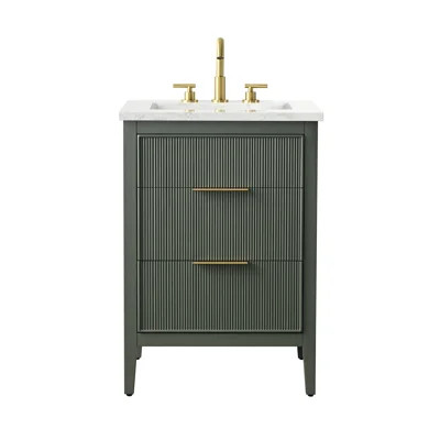 Bilroy 24'' Single Bathroom Vanity with Engineered Stone Top | Wayfair North America