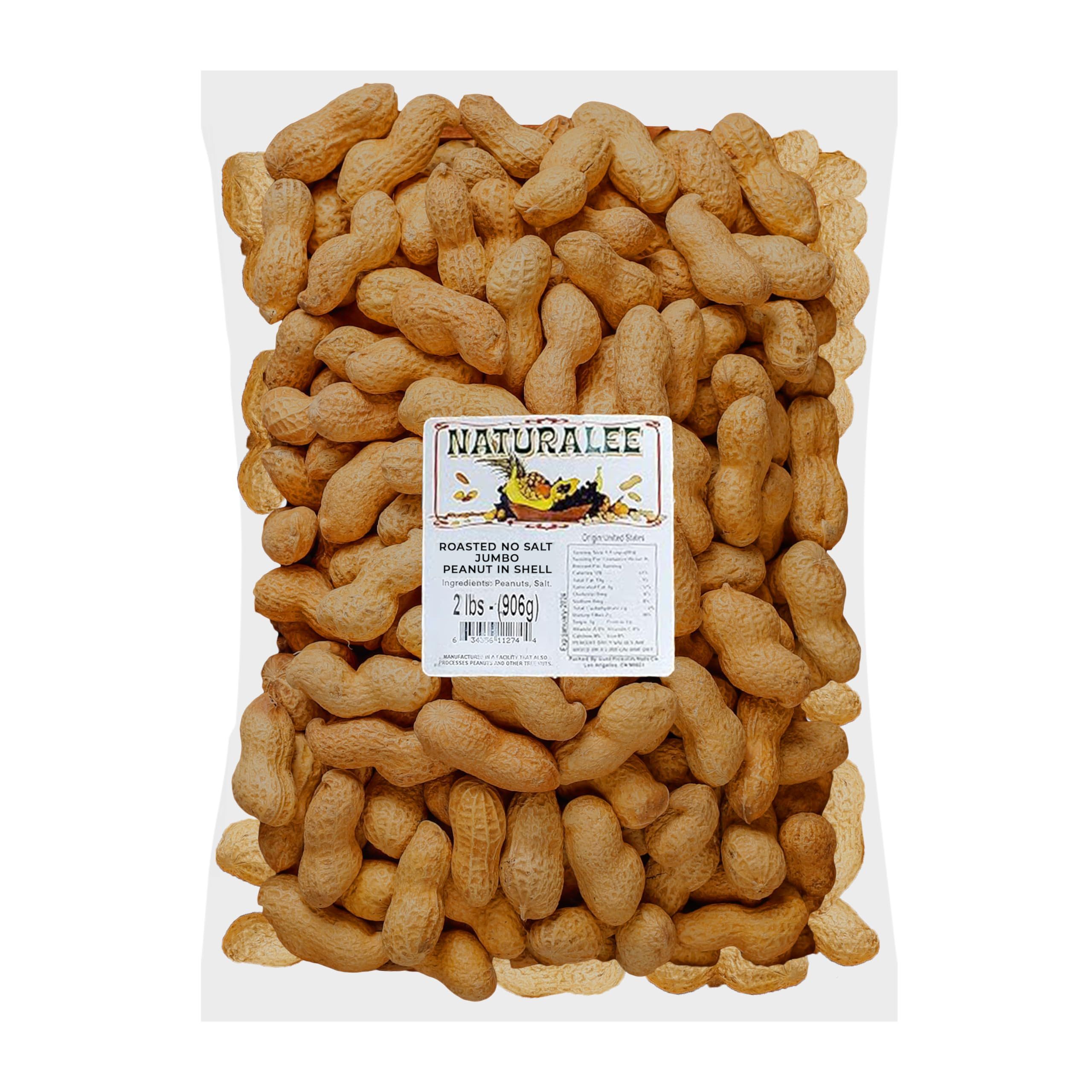 Naturalee Peanuts, In Shell 2 lbs - Roasted, No Salt - Natural Healthy Snack | Amazon (US)