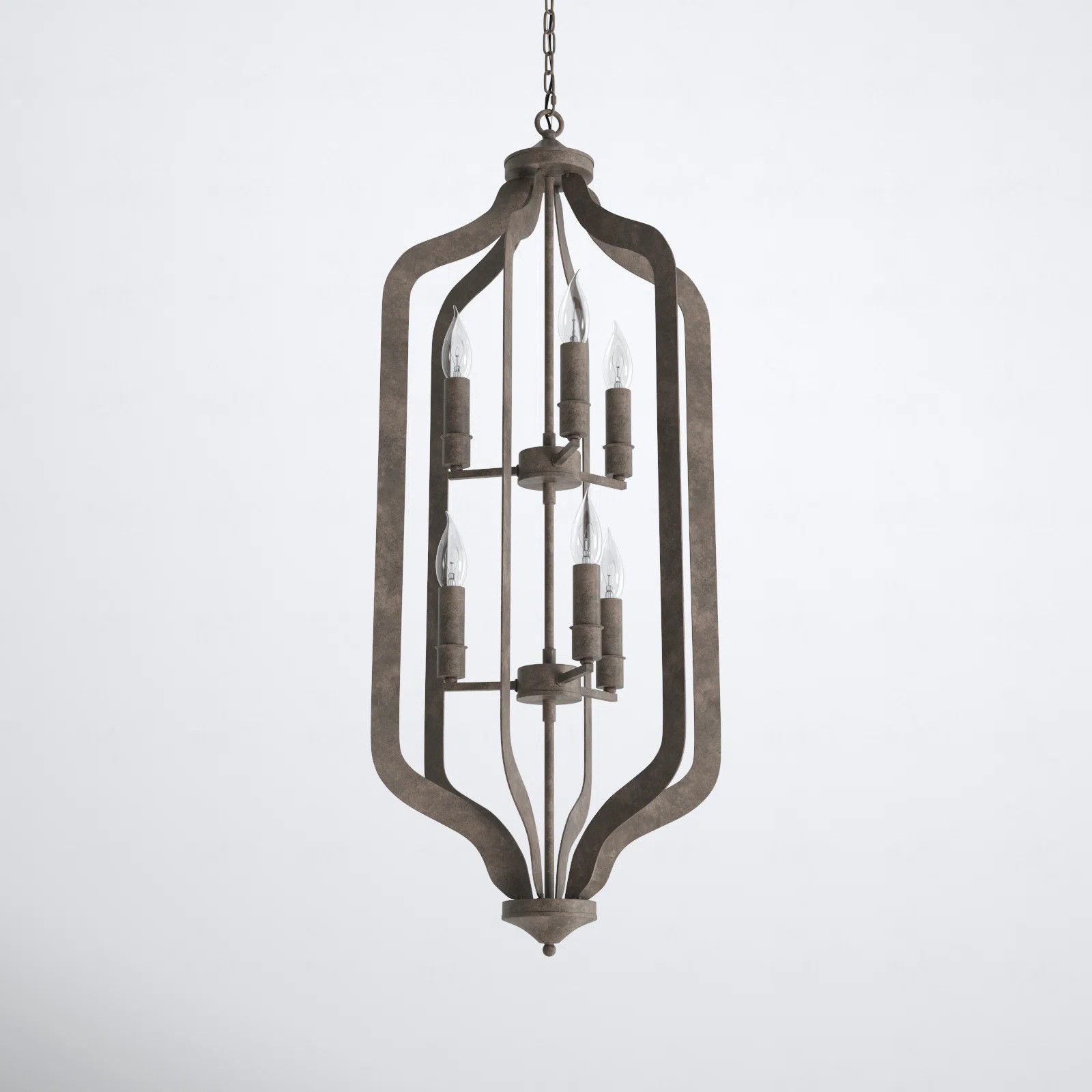 Shandy 6 Light Metal Geometric Chandelier | Birch Lane