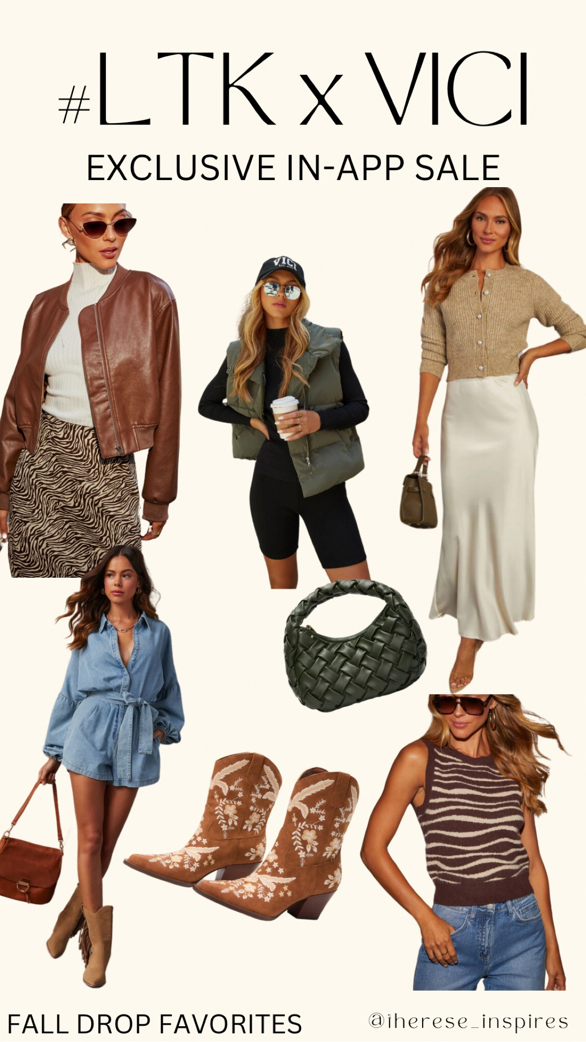 Still obsessing over these gorgeous pieces!! Don’t miss out on the big LTKxVici 30% off fall sale! Click on any of these looks & copy the discount code to your clipboard 🫶🏻 #ad #vicipartner 

#LTKFallSale #LTKxVICI #LTKSeasonal