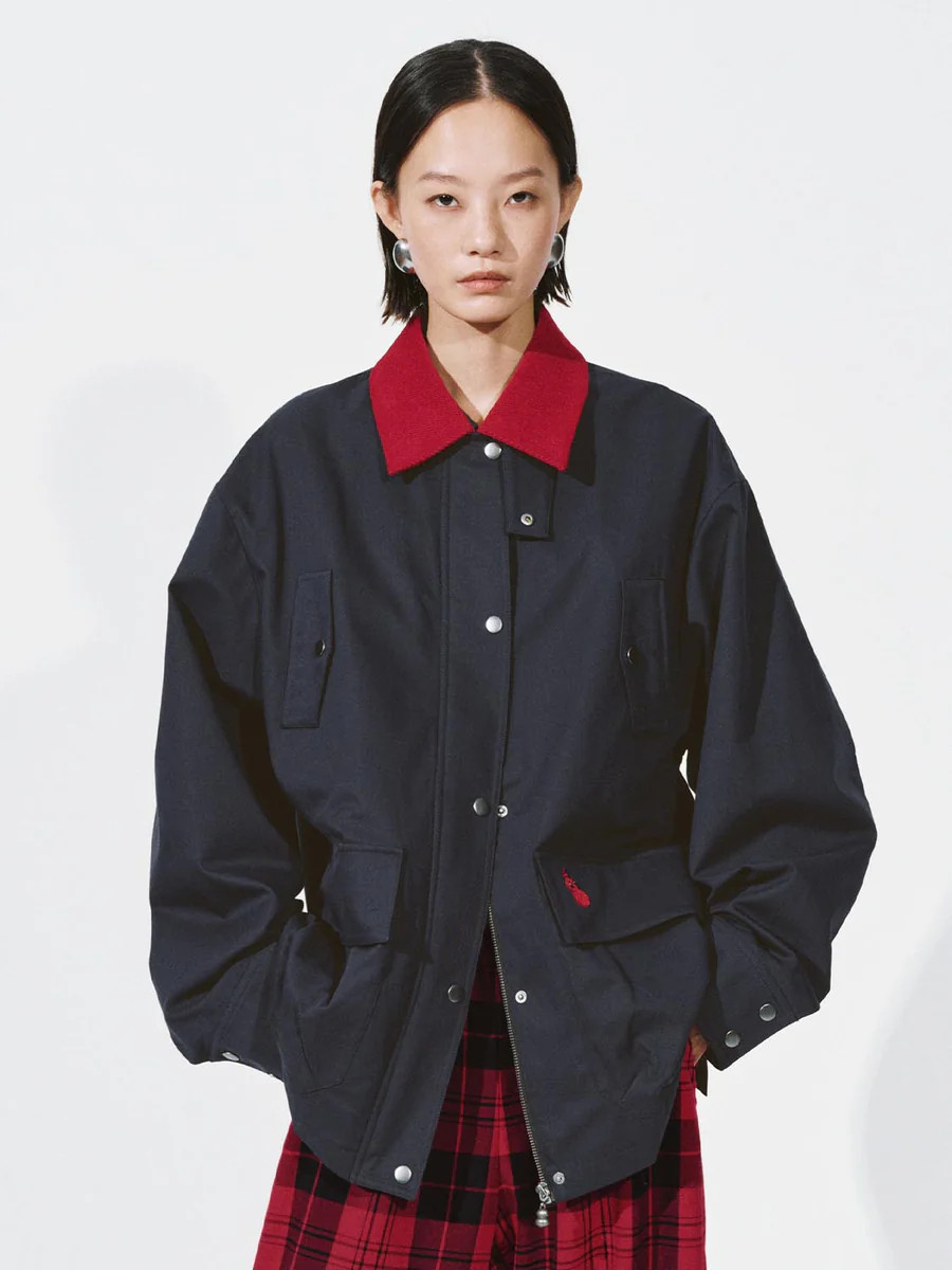 Contrast Multi-Pocket Jackets | Urban Revivo