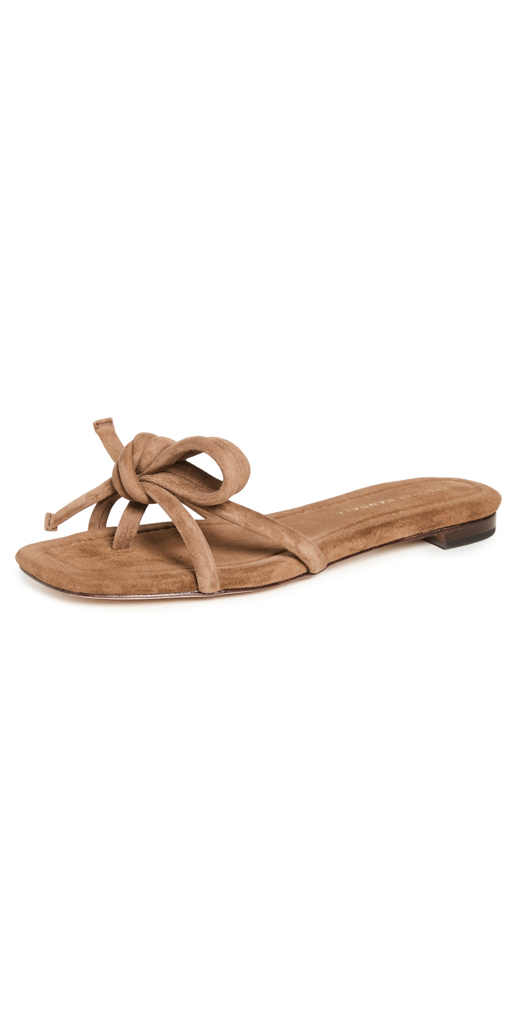 Leather Bow Flat Sandals | Shopbop