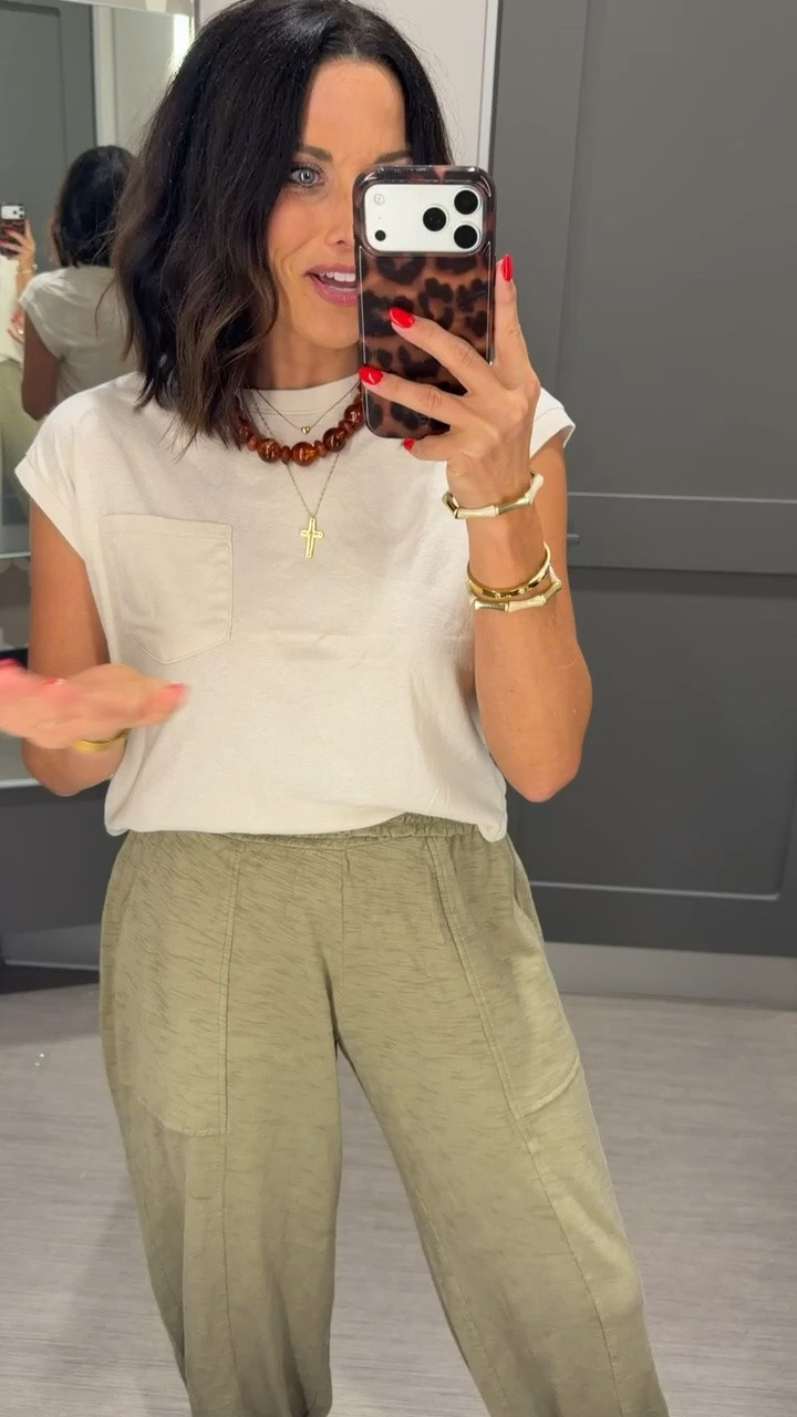 Okay but these little Target tees are SO good. 🤍 They have that elevated Free People basic look without the Free People price tag. And these pants…they honestly feel like pajamas. So lightweight, comfy, and you’ll want every color.

✨ Wearing size XS
✨ 5’3” for reference

#TargetStyle #TargetFashion #TargetFinds #TargetNewArrivals #AffordableFashion #FreePeopleLookForLess #TargetOutfit #EverydayStyle #ComfyStyle #LTKStyle #LTKCreator #BudgetFashion