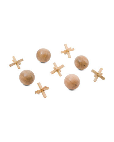 10x10 Tic Tac Toe Wooden Board Game | TJ Maxx