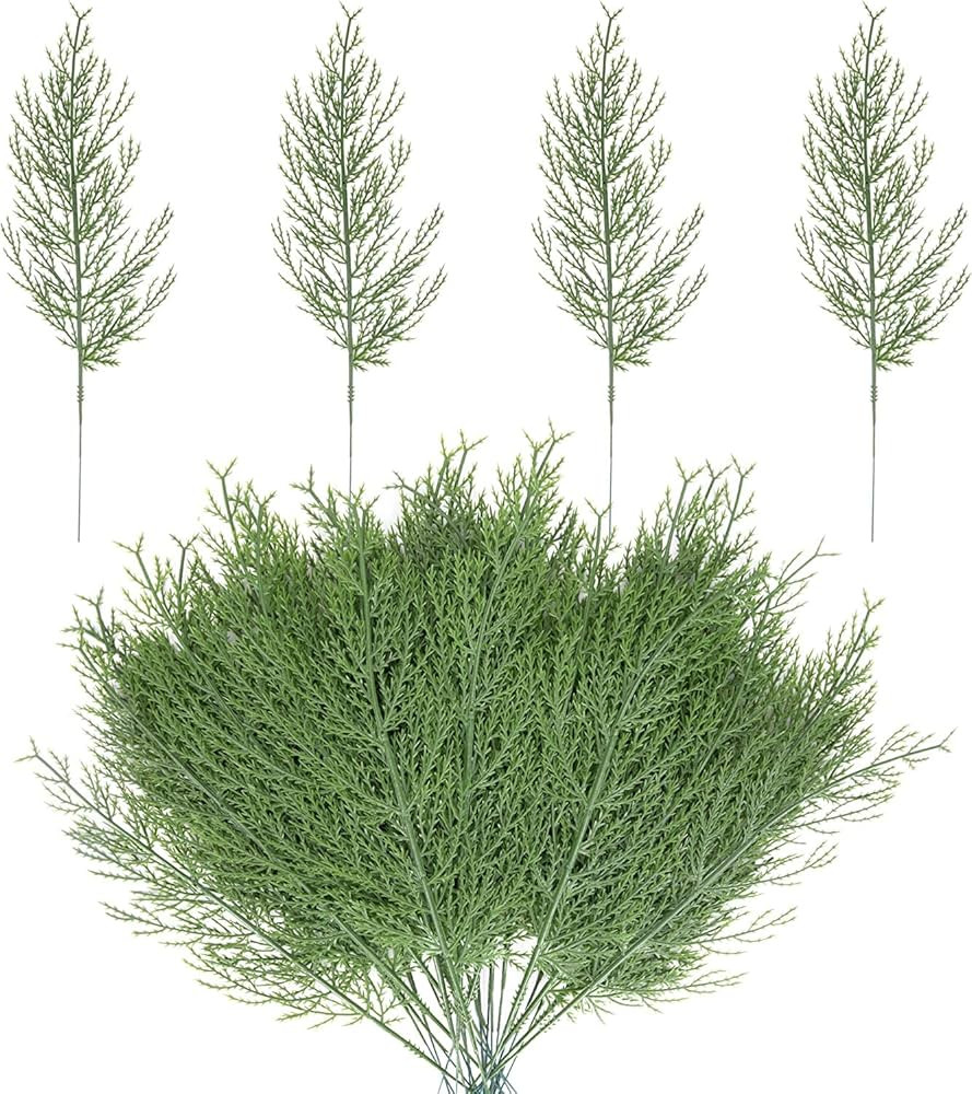 40 PCS Artificial Pine Branches,Fake Greenery Plants Pine Sprigs,Faux Pine Leaves Picks for DIY G... | Amazon (UK)