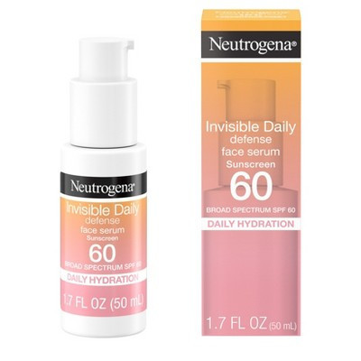 Neutrogena Invisible Daily Defense Sunscreen Face Serum - SPF 60 - 1.7 fl oz | Target