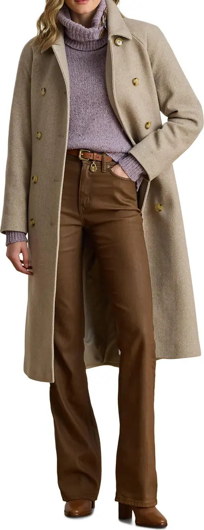 Plaid Belted Double Breasted Coat | Nordstrom