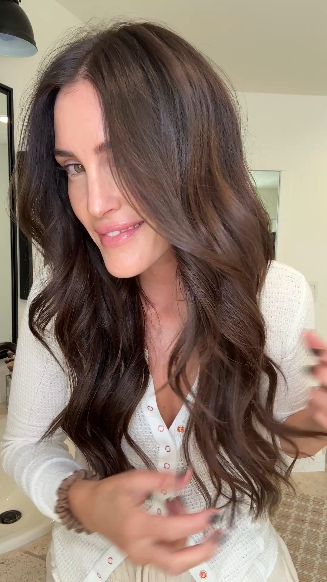 HAIR \ easy wave tutorial using a 1.5” curling iron wand 💁🏻‍♀️ It’s ALL all about this size to get the looser curls!! Let’s goooooo!

Before I wave, I let my hair air dry 80% of the way, and then use the Dyson airwrap comb to finish. It drys and smooths the hair before curling!! 

Links on my LTK including my non-tox haircare I use, iron, brush, comb and alligator clips!

Beauty
Non-toxic 

#LTKBeauty