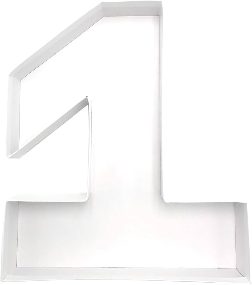 12" Cardboard Number Shaped Tray Paper Mache Sweets Birthday Tray (1) | Amazon (US)