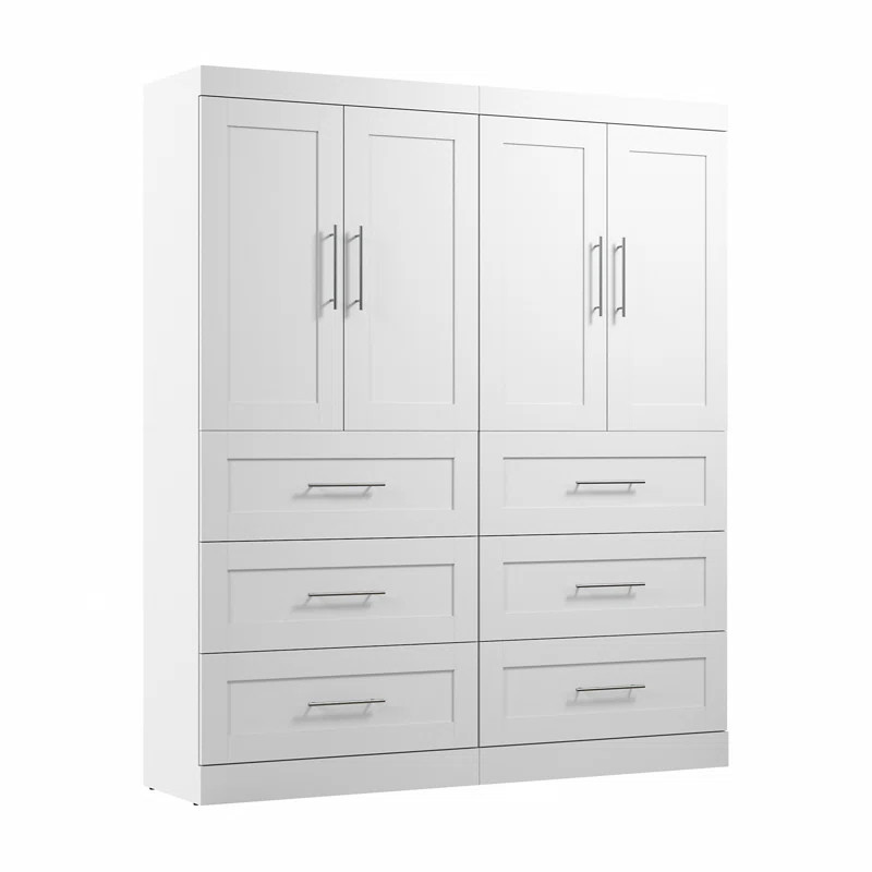 Arlex Closet Organizer with Drawers and Doors | Wayfair North America