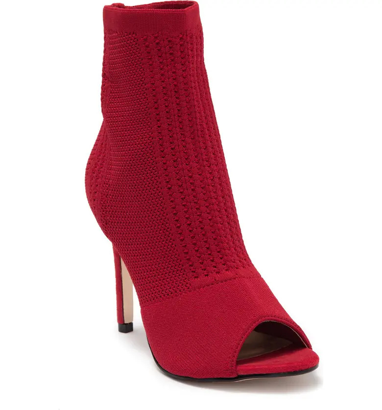 Knitty Peep Toe Stiletto Bootie | Nordstrom Rack