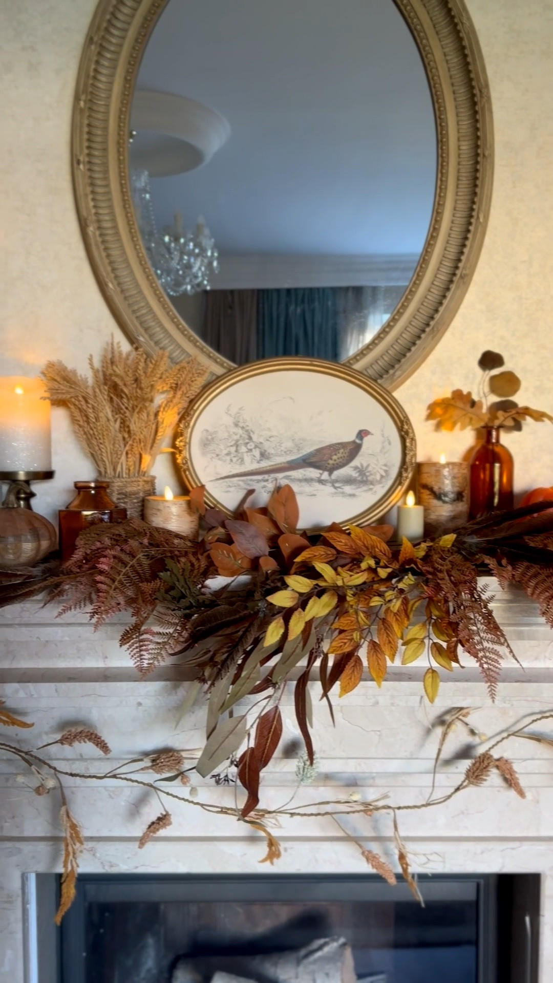 Fall home decor, fall living room mantel, pheasant decor, decorative pumpkins

#LTKHome #LTKSeasonal #LTKSaleAlert