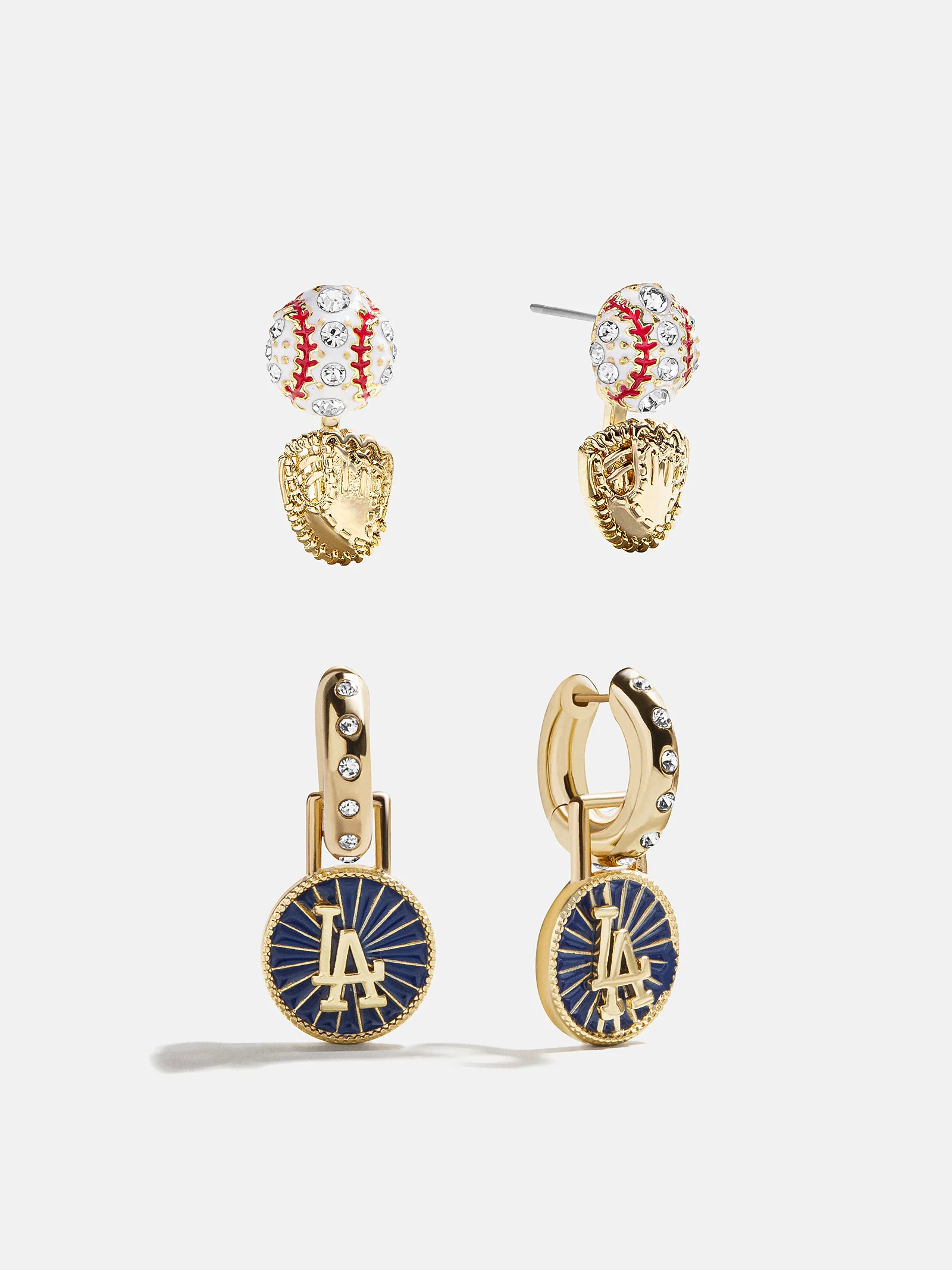 MLB Hoop Earring Set - Los Angeles Dodgers | BaubleBar