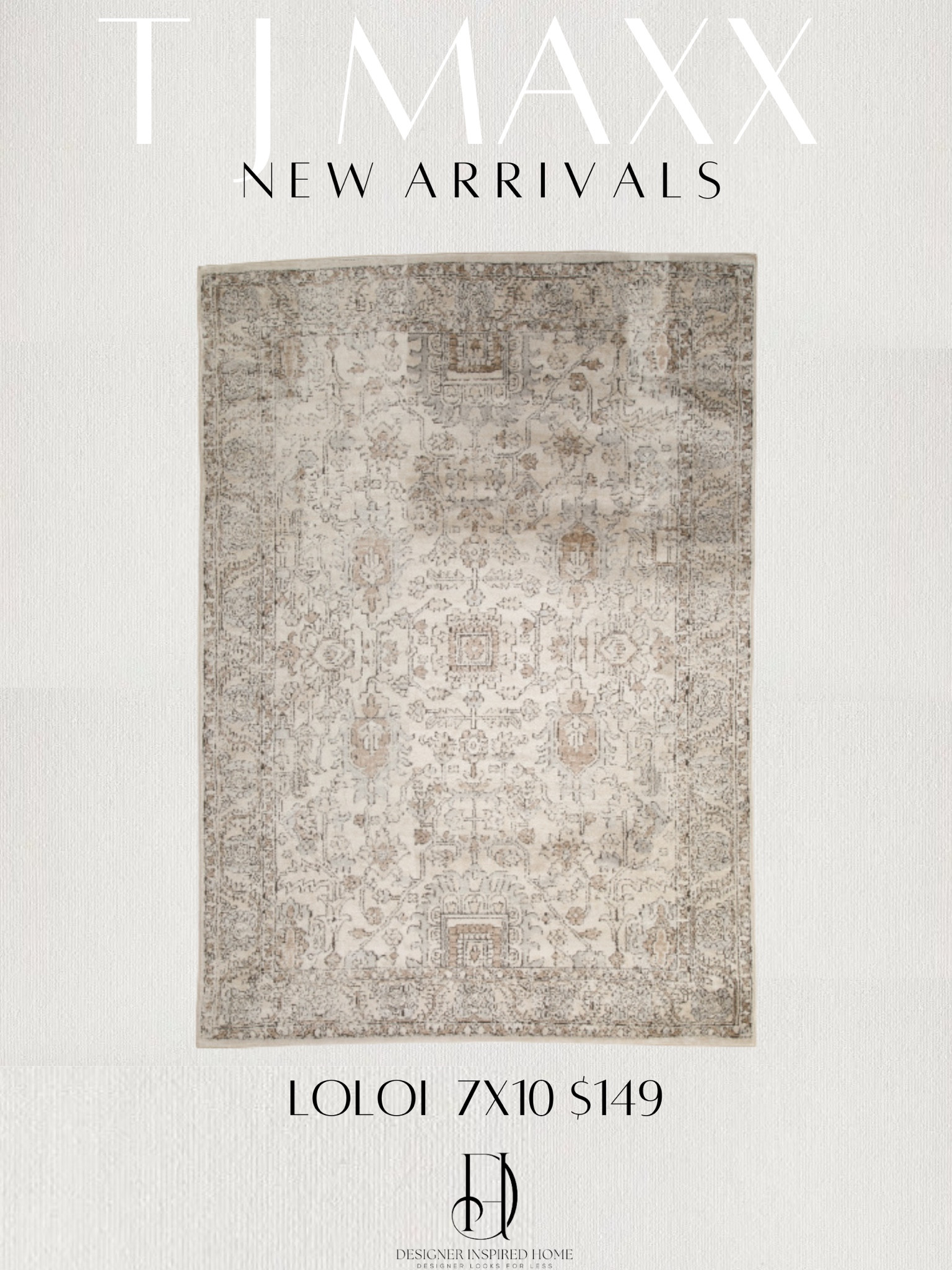 New Arrival from TJ Maxx! Loloi Tegan for less than $150 in the 7x10 size! 
Loloi, Tj Maxx, area rug, loloi rug, deal, sale

#LTKhome