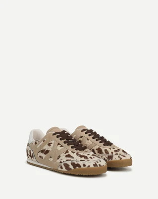 Veronica Beard Natalia Calf Hair Sneaker Sand Brown Multi | Veronica Beard