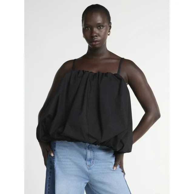 Scoop Women’s Bubble Hem Tube Top, Sizes XS-XXL | Walmart (US)