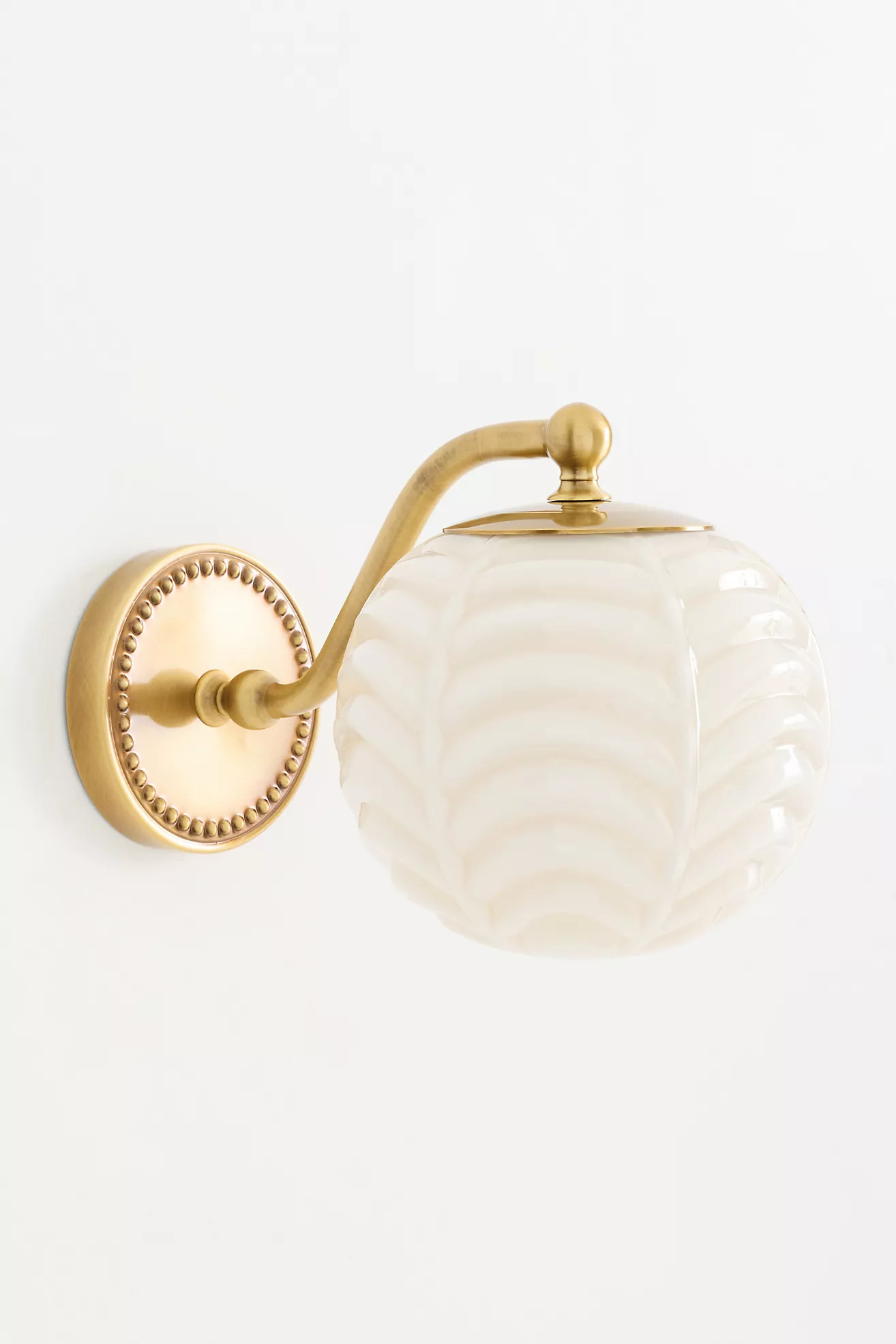 Charlotte Milk Glass Sconce | Anthropologie (US)