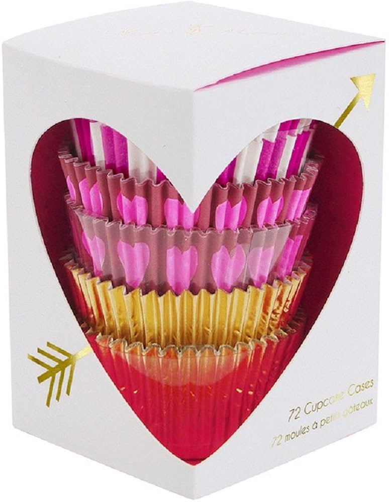 Meri Meri Hearts and Arrows 72 Cupcake Liners | Amazon (US)