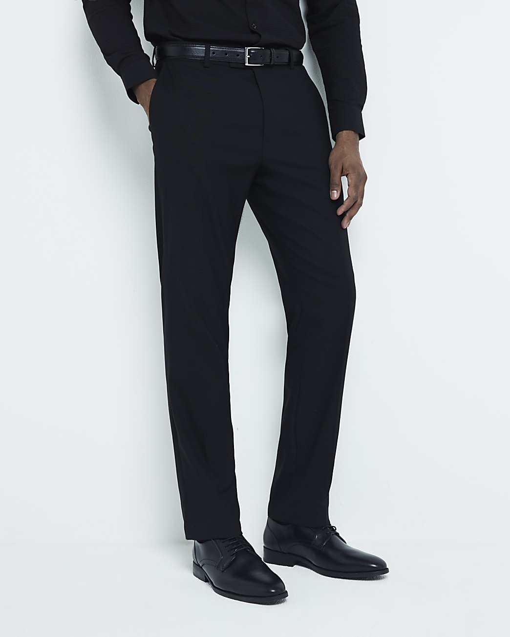 Black formal derby shoes | River Island UK & IE