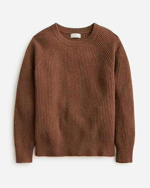 Ribbed cashmere oversized crewneck sweater | J. Crew US