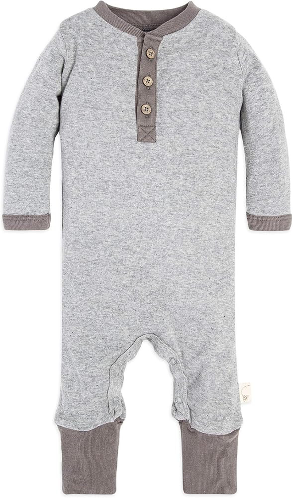 Burt's Bees Baby 'baby-boys' Matelasse Organic Kimono One Piece Jumpsuit and Toddler Footie, Heat... | Amazon (US)
