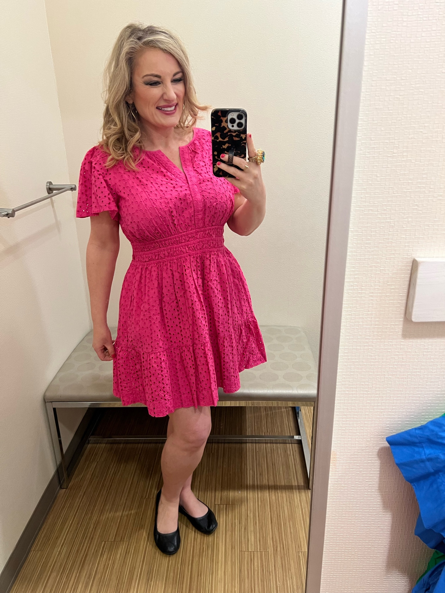 I’m wearing a large. Has pockets.  Also available in white or green. 

Easter dress. 

#LTKstyletip #LTKsalealert #LTKfindsunder50