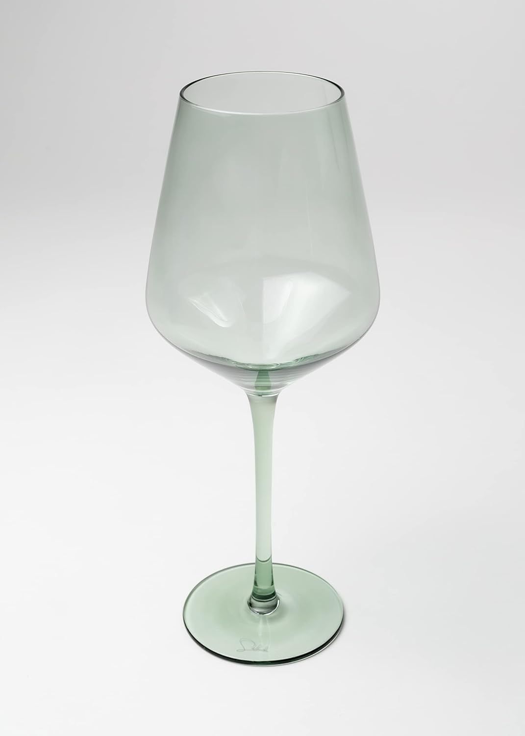 Saludi Original Light Blue Sea Wine Glasses, 16.5oz (Set of 6) Stemmed Single Color Teal Green Se... | Amazon (US)