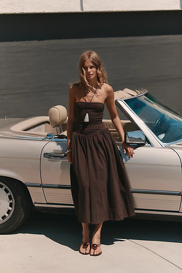 Onda Drop-Waist Tube Midi Dress | Free People (Global - UK&FR Excluded)