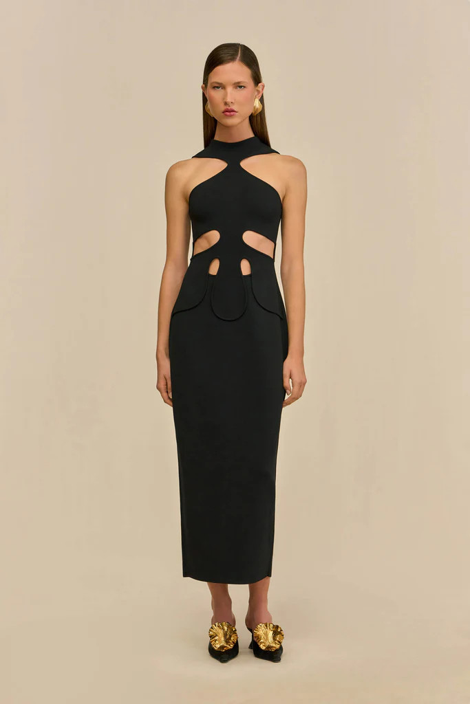 BAYLEE KNIT DRESS - BLACK | Cult Gaia - US