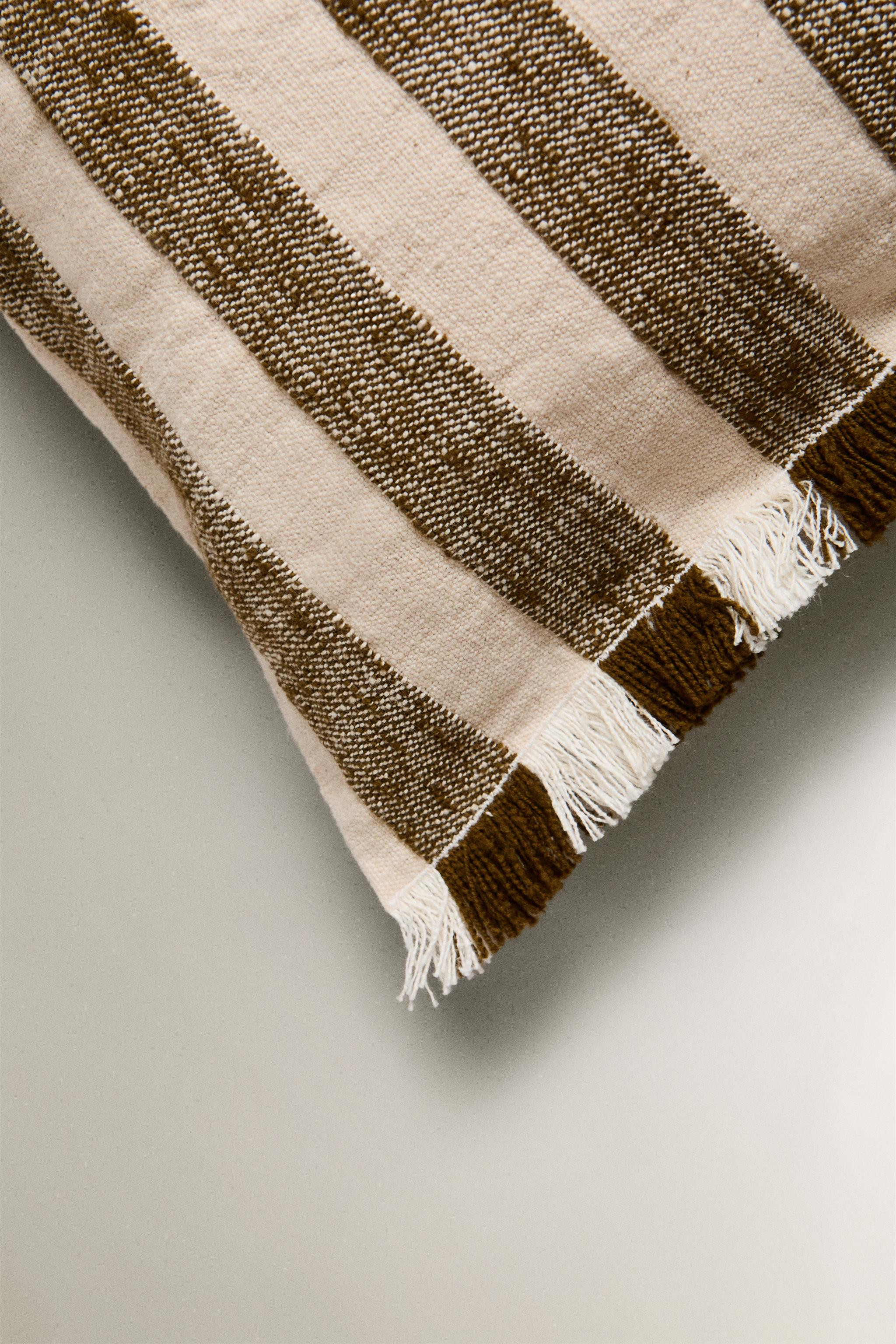 STRIPED THROW PILLOW COVER | Zara US