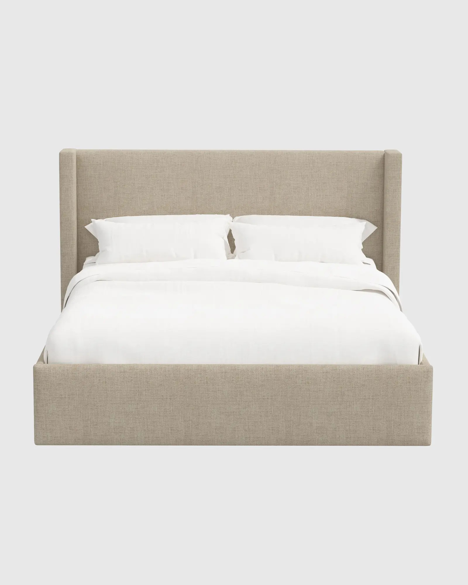 Linen Wingback Bed - Low Headboard | Quince