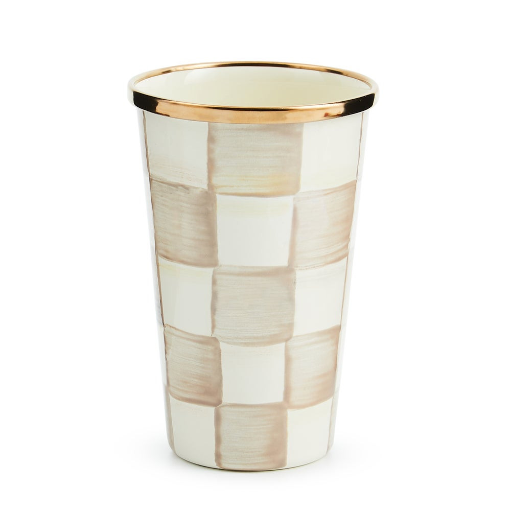Check Enamel Tumbler | MacKenzie-Childs