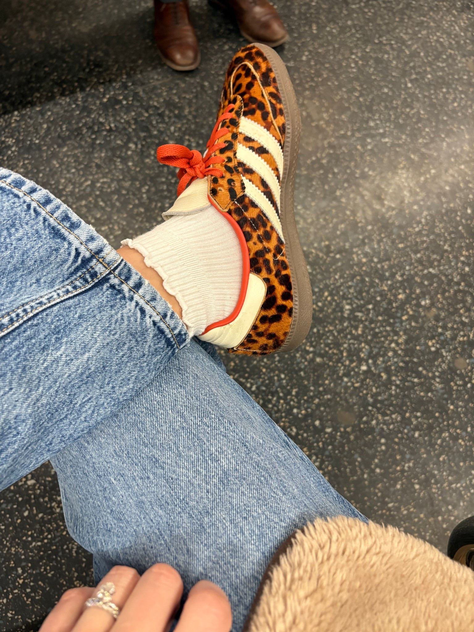 Favorite ruffle socks and sambas 

Amazon find / Amazon fashion / adidas / denim / mom fit / nyc / New York City / office outfit / working mom 

#LTKootd #LTKSaleAlert #LTKmomlife