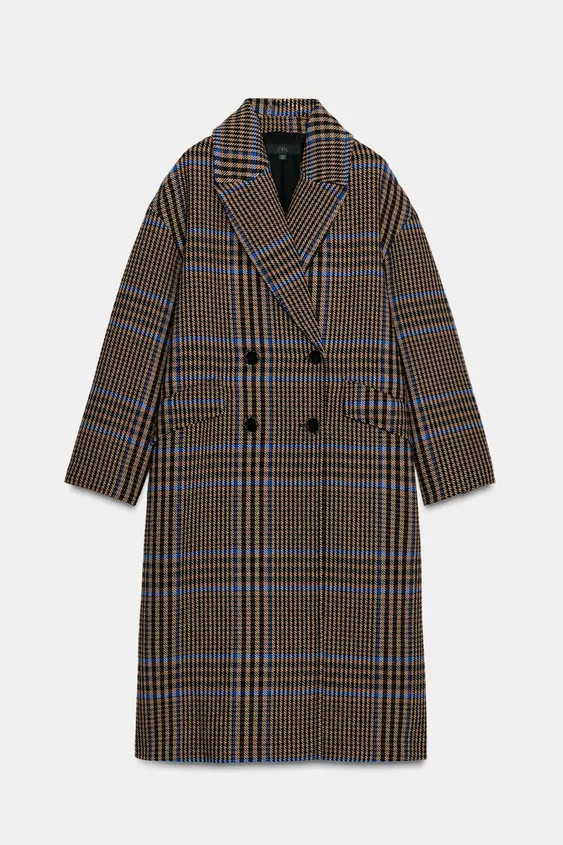 OVERSIZED PLAID COAT | Zara US