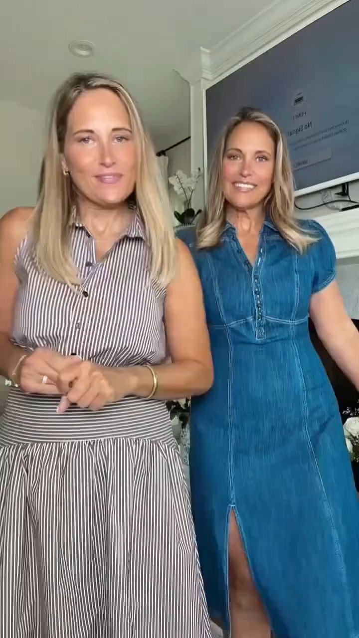 A denim dress that does it all! ✨ We love how effortless and versatile this one is for fall. Style it with sneakers for everyday errands, flats for lunch with the girls, or boots for a cute weekend look. Just switch up the shoes and accessories, and you have a completely different outfit. Such an easy wardrobe staple!
#LTKSeasonal #LTKOver40 #LTKMidsize