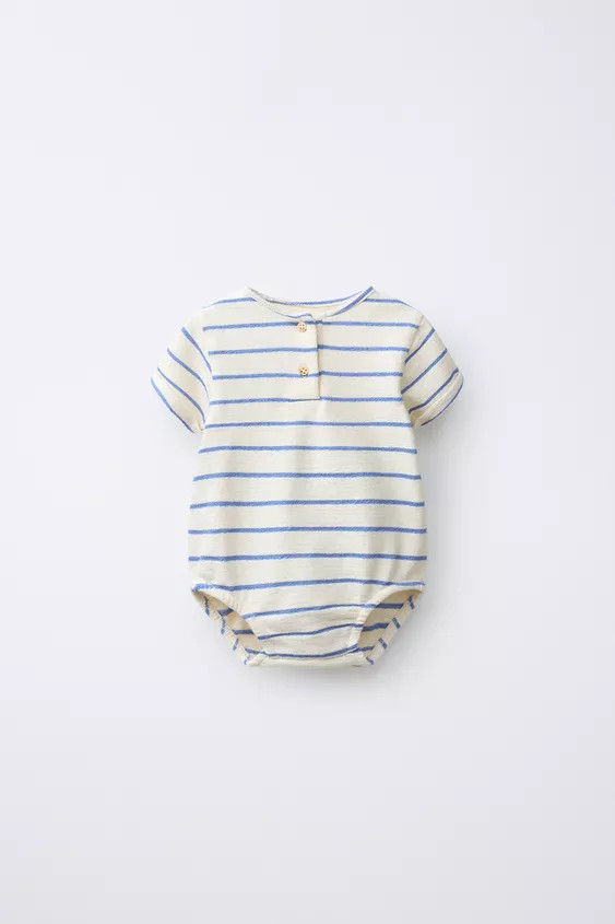 STRIPED HENLEY BODYSUIT | Zara US
