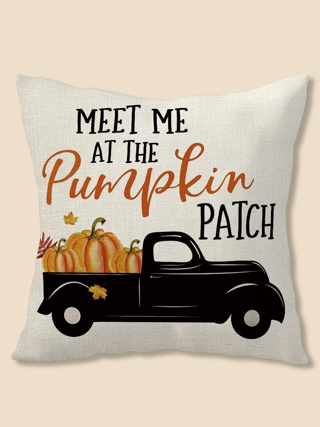 Pumpkin Print Cushion Cover Without Filler | SHEIN
