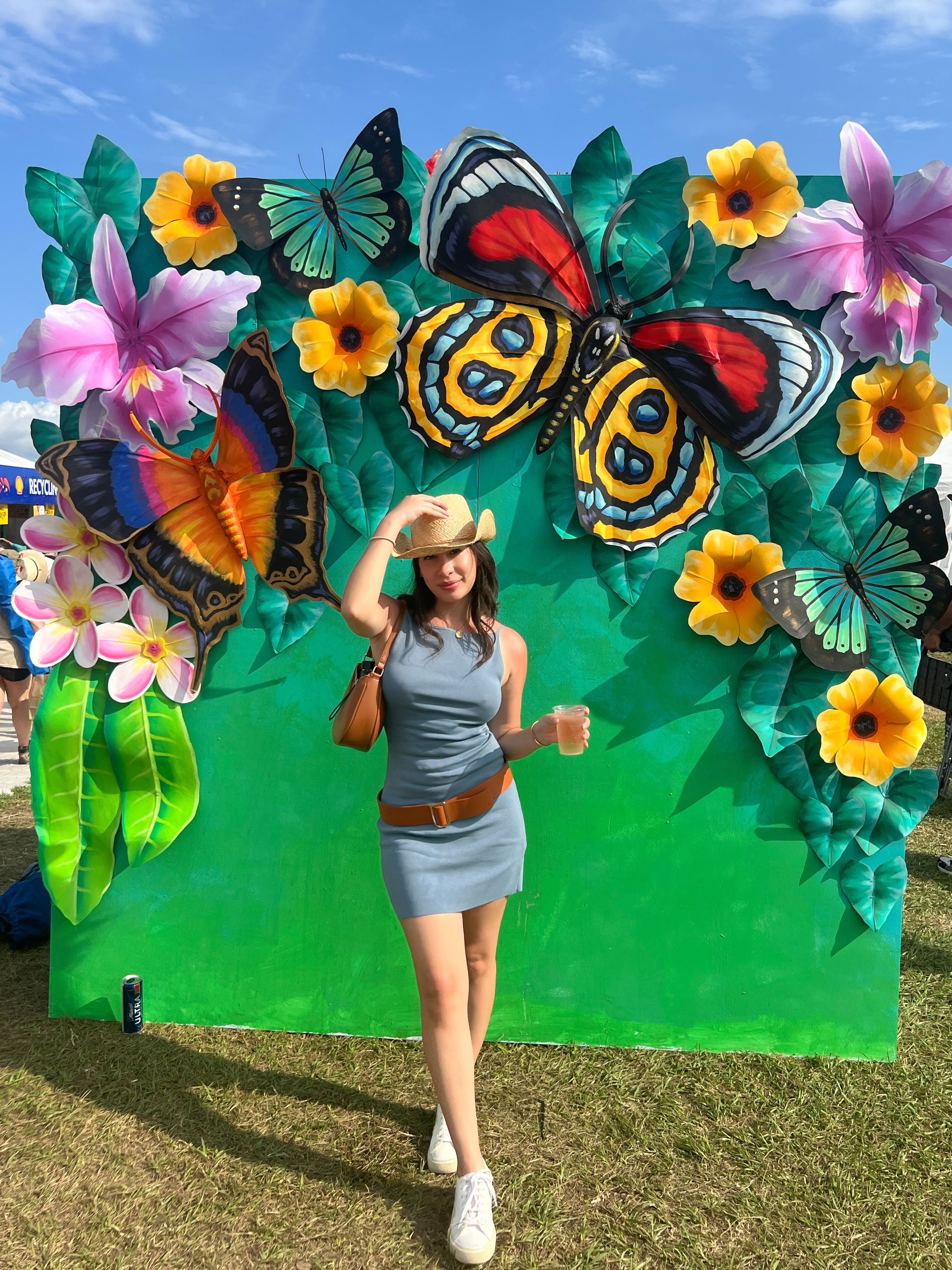 The perfect outfit for a chill music festival. Breeze mini dress and sneakers! 