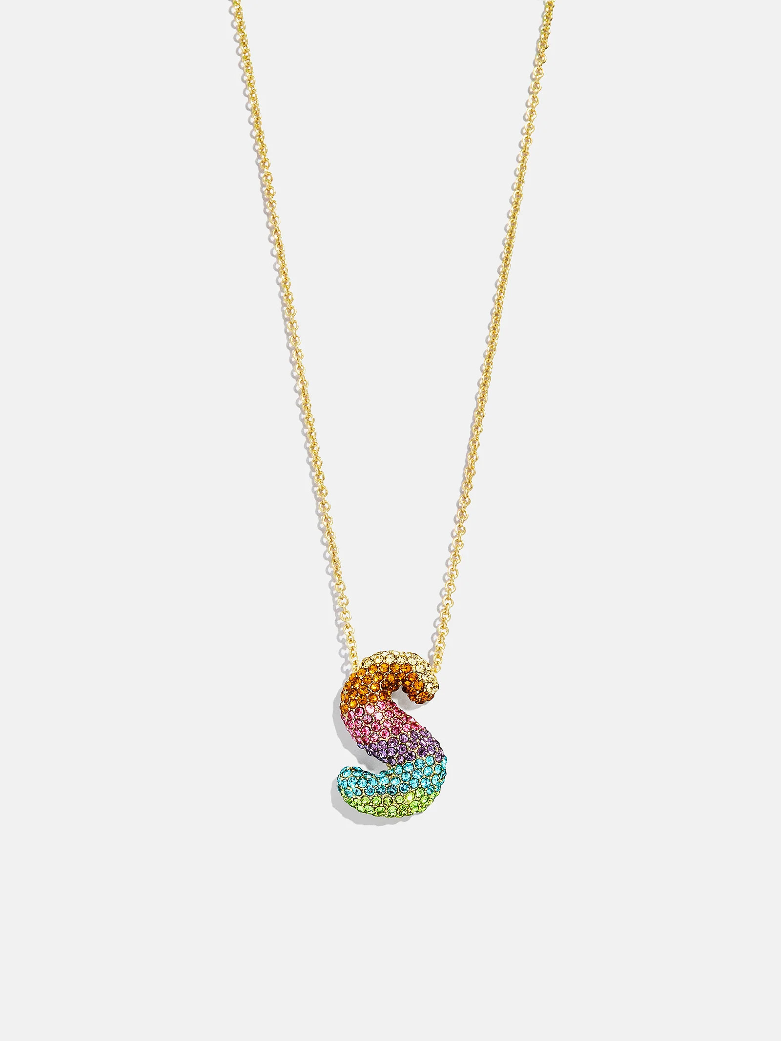 Kids' Bubble Initial Necklace - Multi | BaubleBar