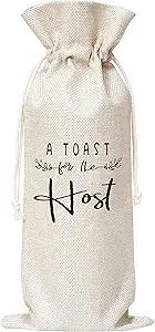 A Toast For The Host Wine Bag, Gift for Bridal Shower Housewarming Party, Gifts for Holiday Hoste... | Amazon (US)