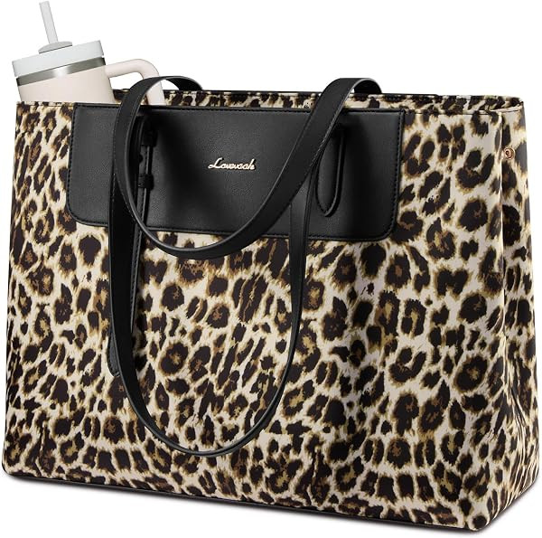 LOVEVOOK Laptop Tote Bag for Women 15.6 Inch, Water-Resistant Work Tote Bag Large Capacity Comput... | Amazon (US)