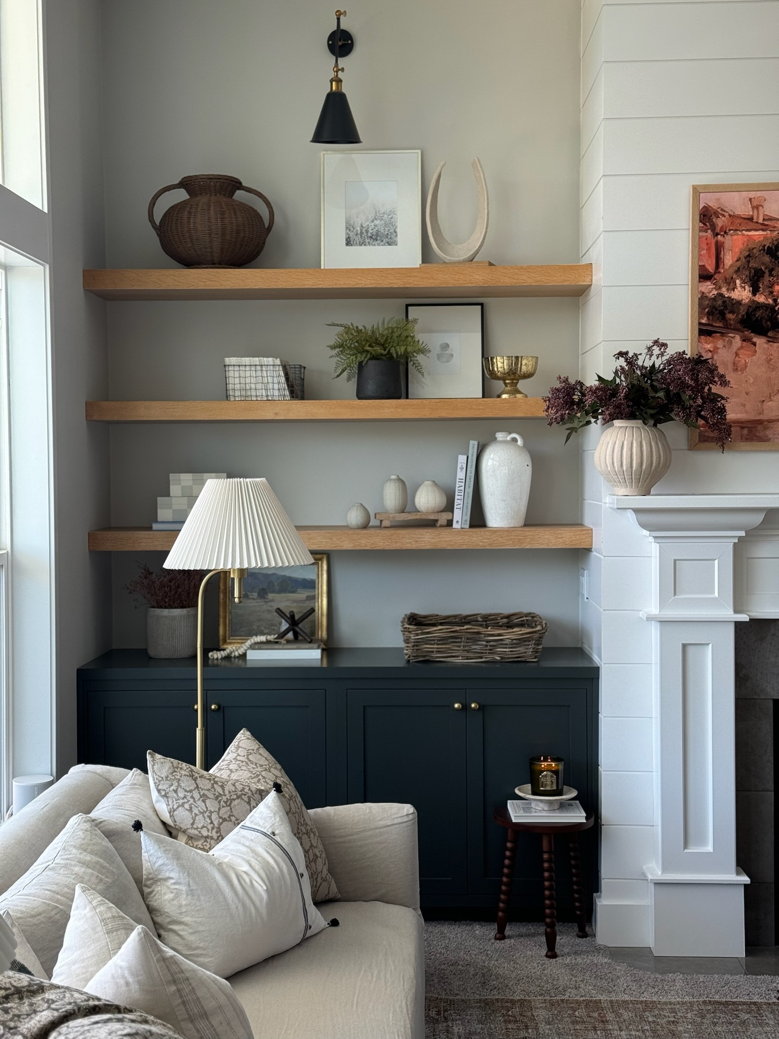 I always get asked the color of your cabinets in our family room! It’s the most stunning green color—Sherwin Williams Rockbottom. I added these beautiful gold knobs from Rejuvenation to create this high end look that I love! Linking an Amazon option as well!

#LTKHome #LTKStyleTip