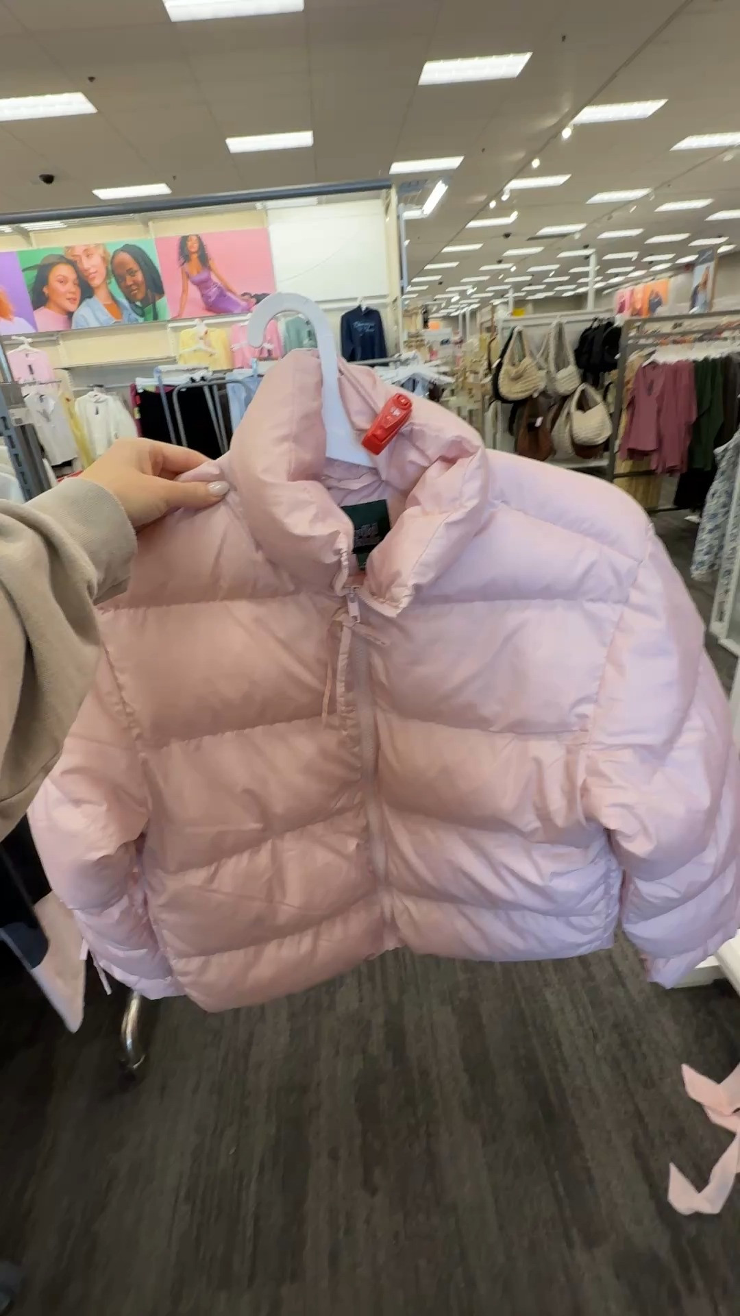 The viral pink puffer with bow detail from Target! pink, pink puffer, target, valentines, jacket, winter outfit, girly, puffer 

 #LTKValentine #LTKootd #LTKmorningroutine