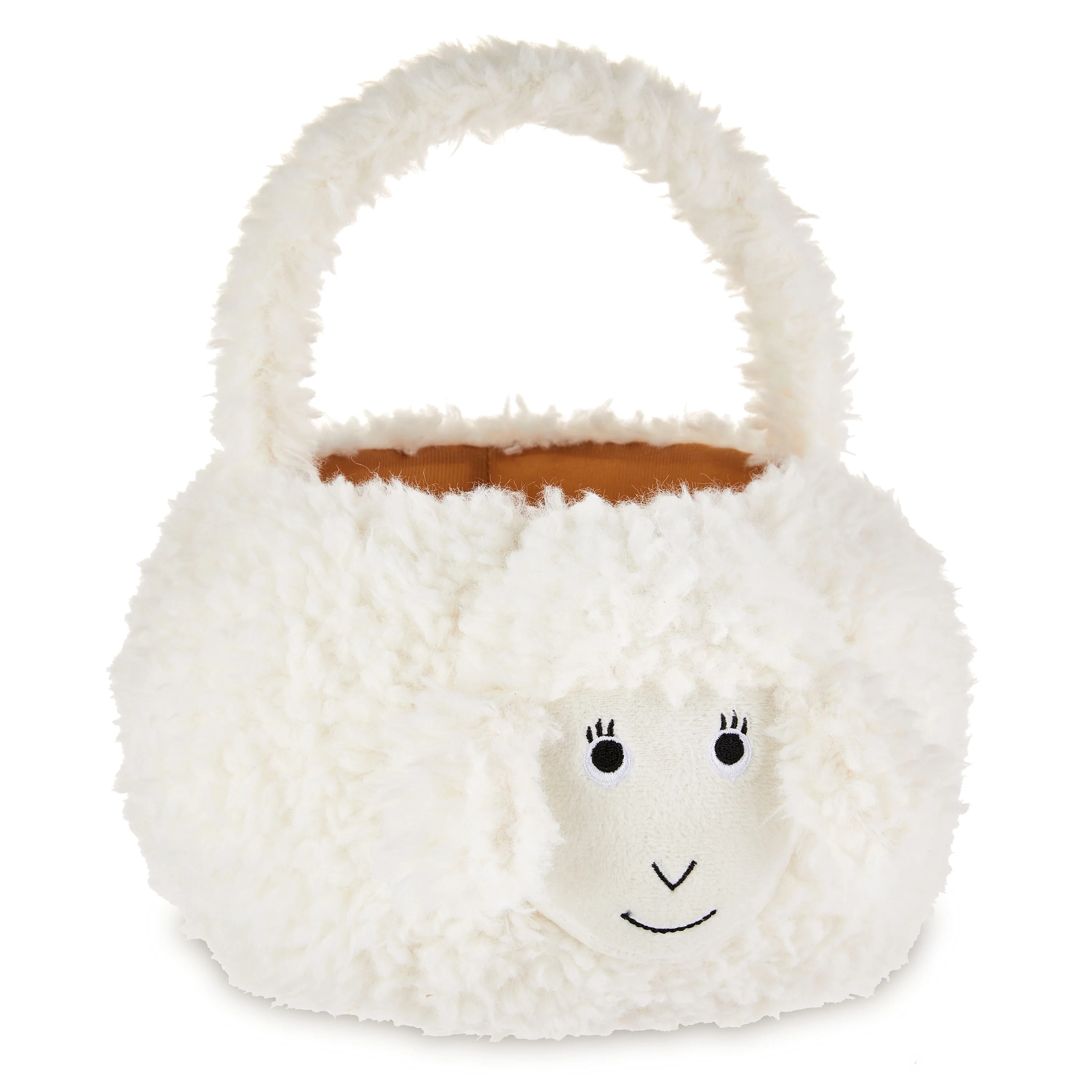 Way To Celebrate Easter Plush 10.5inch Easter White Lamb Basket - Walmart.com | Walmart (US)