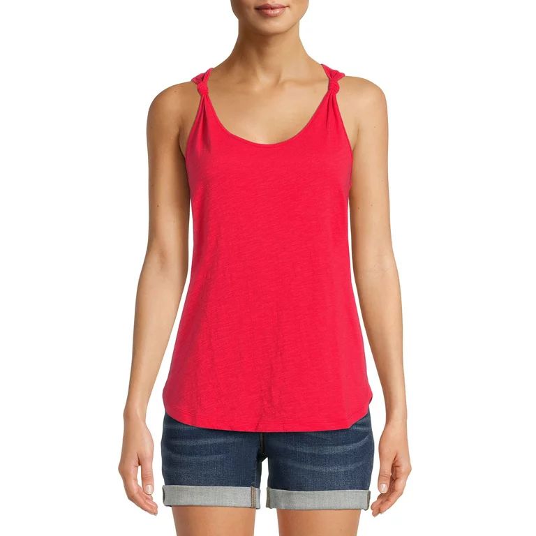 Time and Tru Women's Knot Tank Top | Walmart (US)