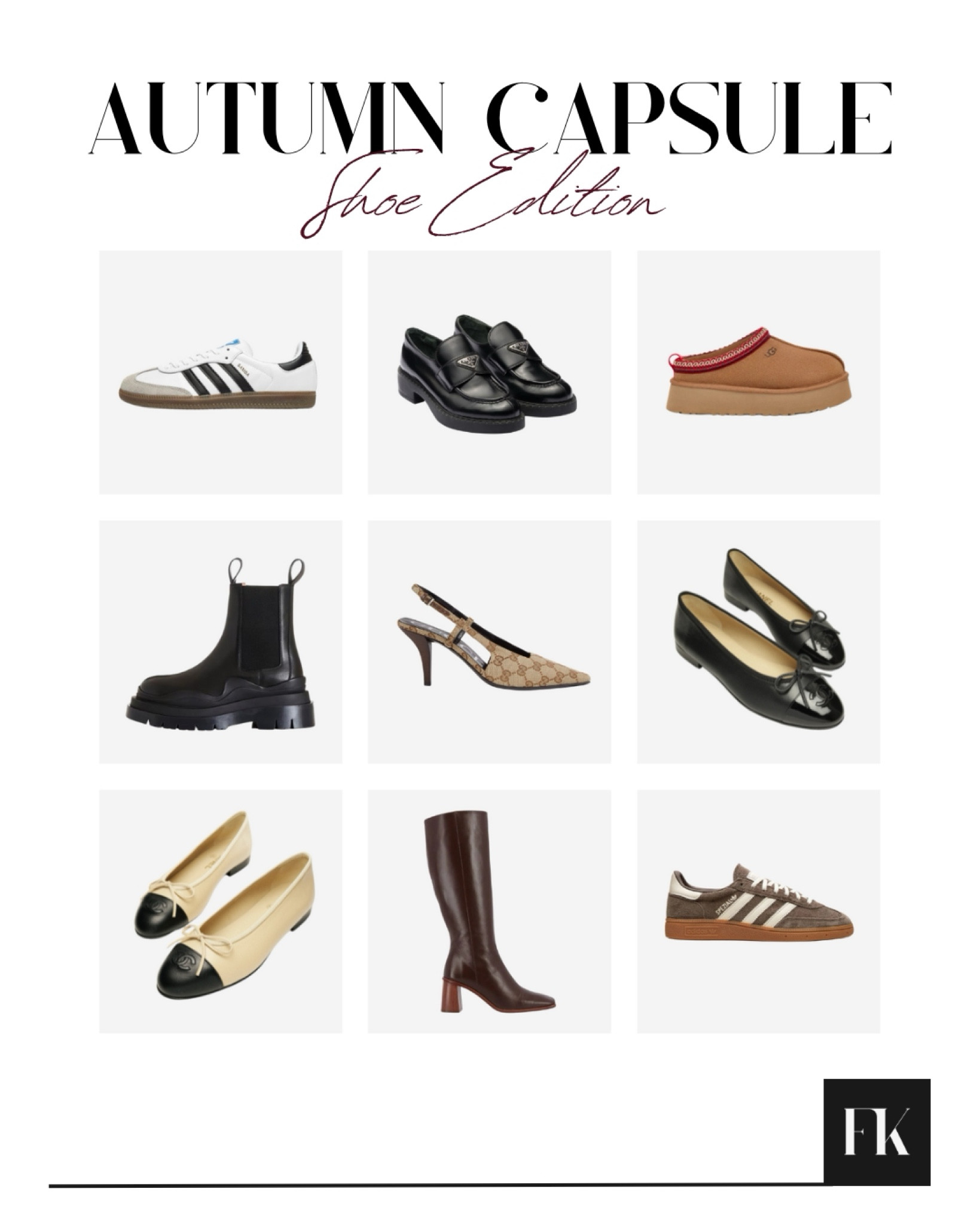 My autumn shoe capsule wardrobe I keep on rotation every year! 

#LTKautumn