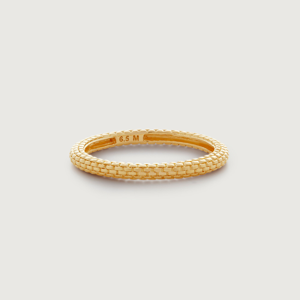 Gold Heirloom Stacking Ring | Monica Vinader (US)