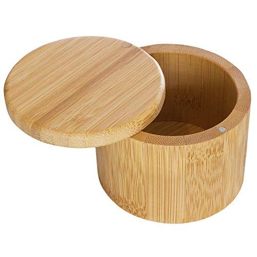 Totally Bamboo Salt Cellar Bamboo Storage Box with Magnetic Swivel Lid, 6 Ounce Capacity | Amazon (US)