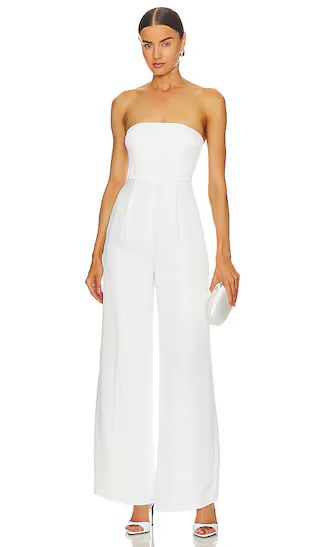 Cambri Jumpsuit in Ivory White | Revolve Clothing (Global)