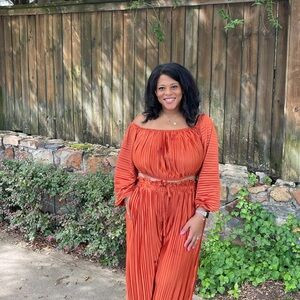 Eloquii Elegant Orange two piece set | Poshmark